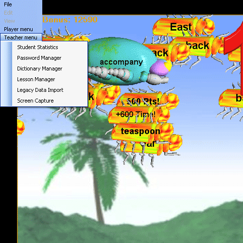German Teacher Menu item | German teacher menu features include the German dictionary manager and German lesson planner among others.